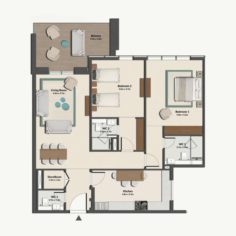 2 BR
