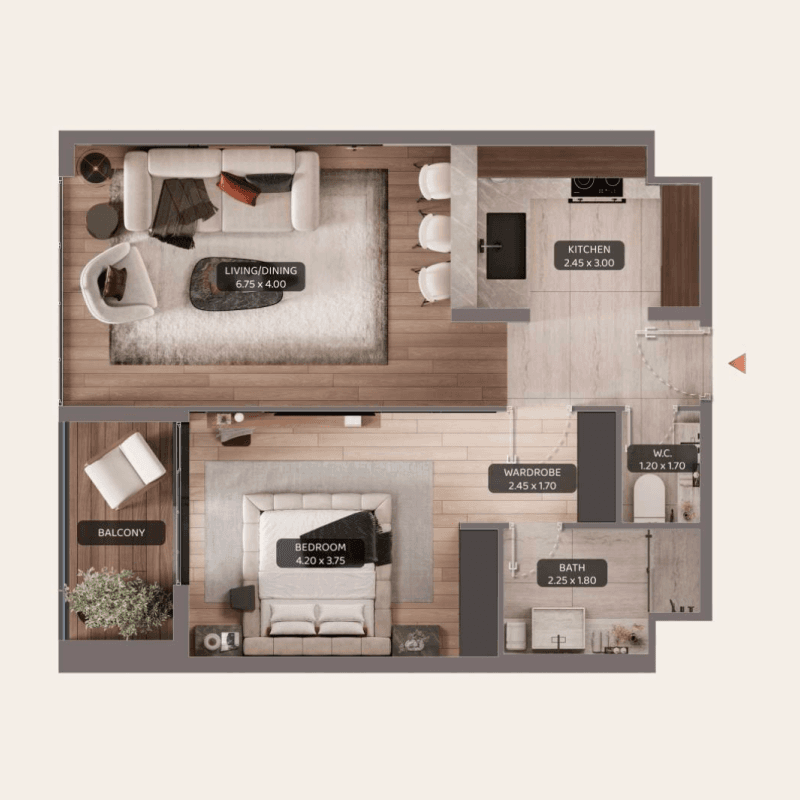 1 BR
