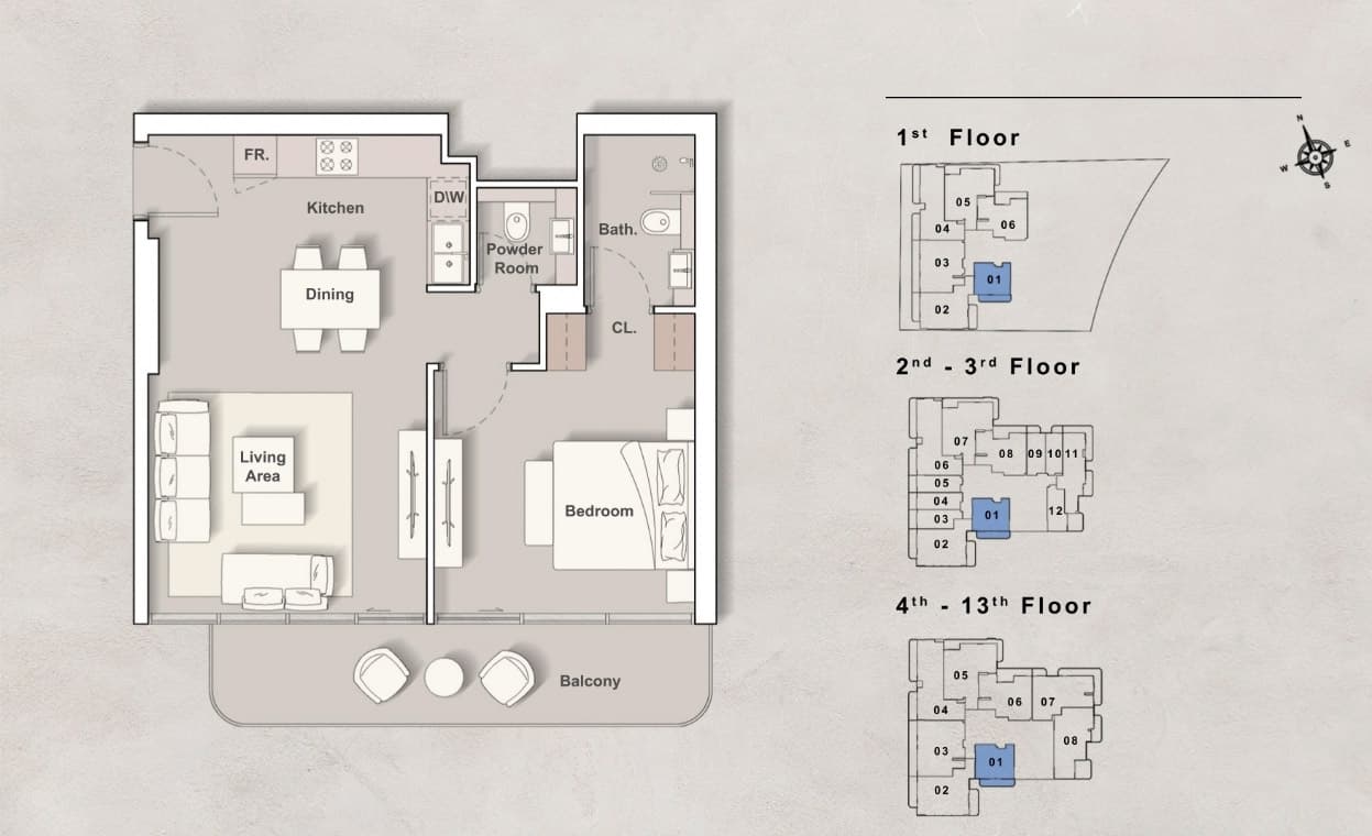 1 BR