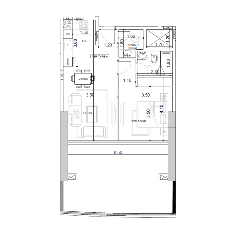 1 BR