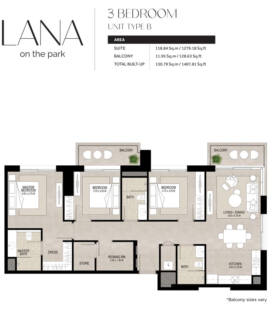 3 BR