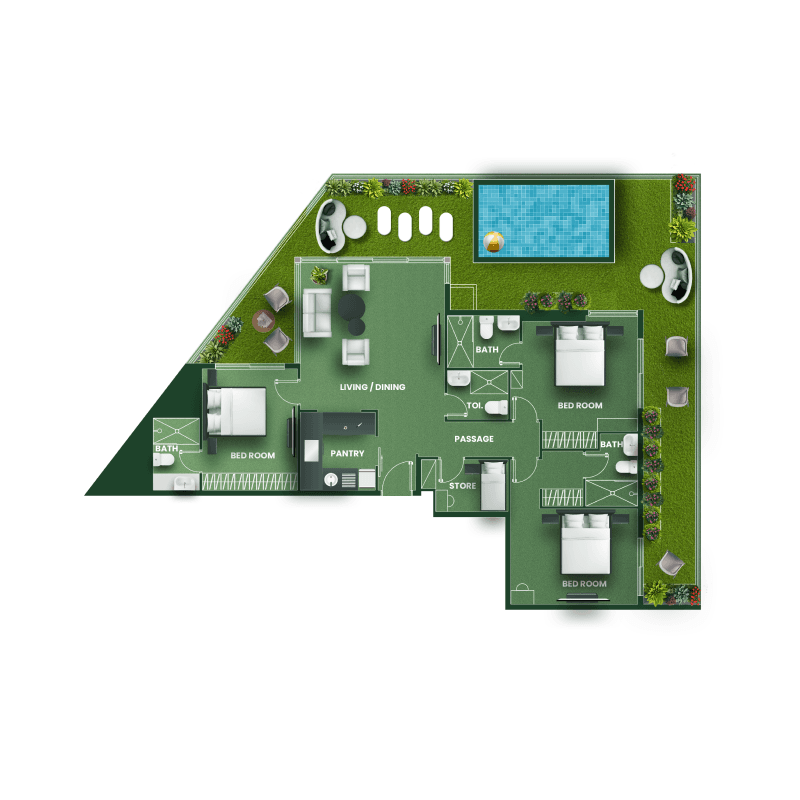 3 BR