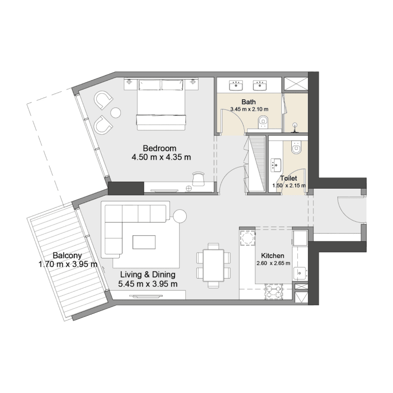 1 BR