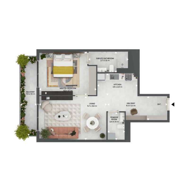 1 BR