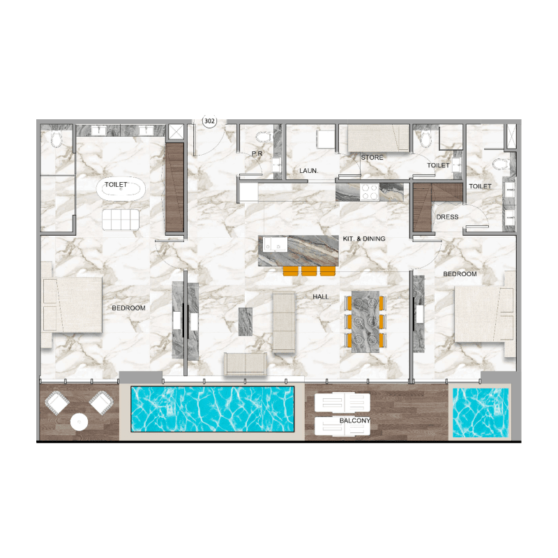 2 BR