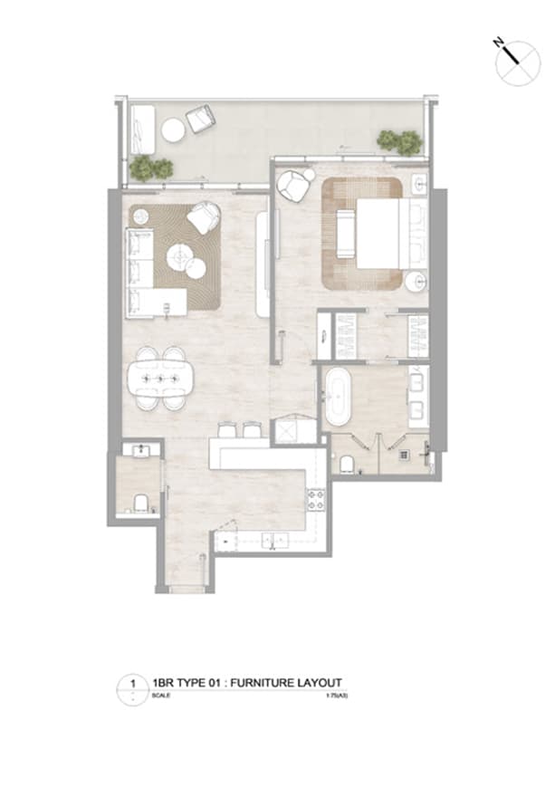1 BR