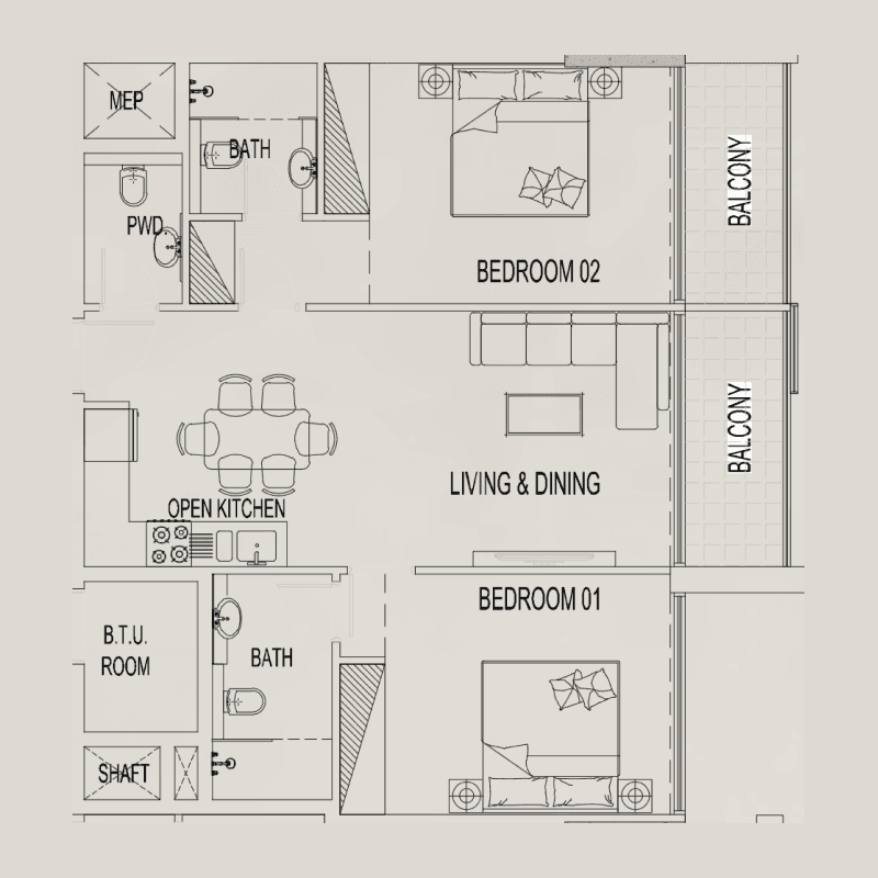 2 BR