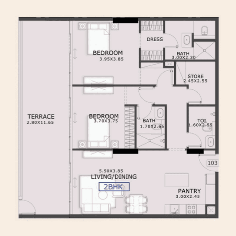 2 BR