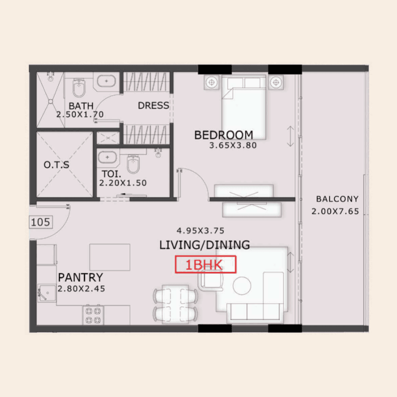1 BR