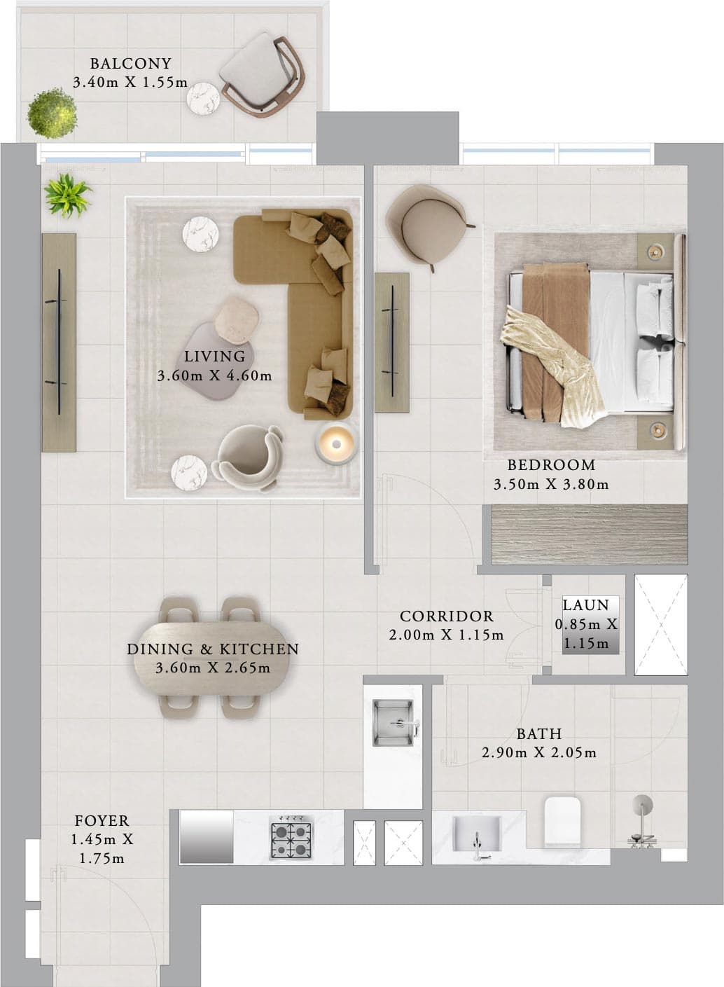1 BR