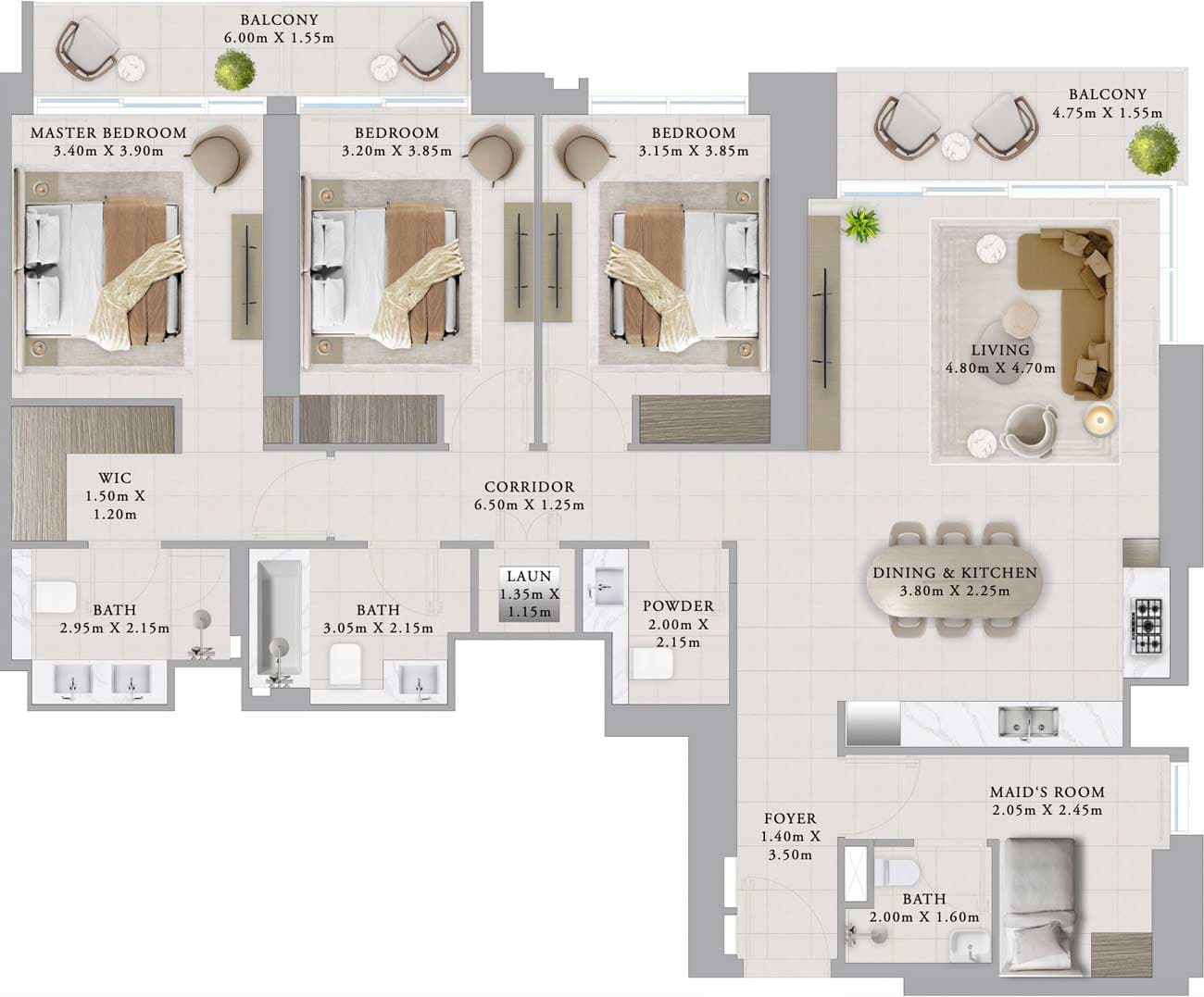 3 BR