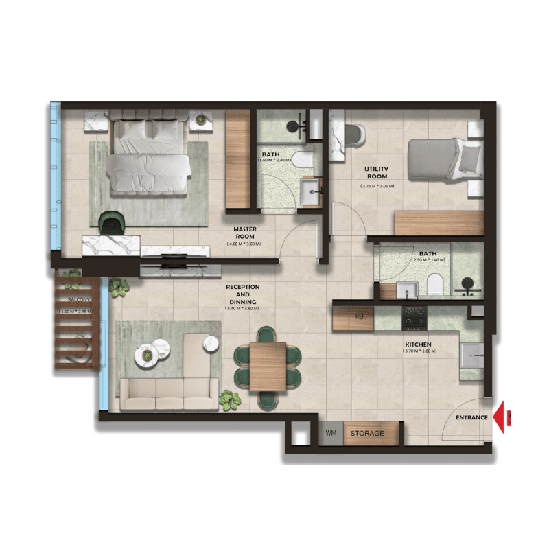 1 BR