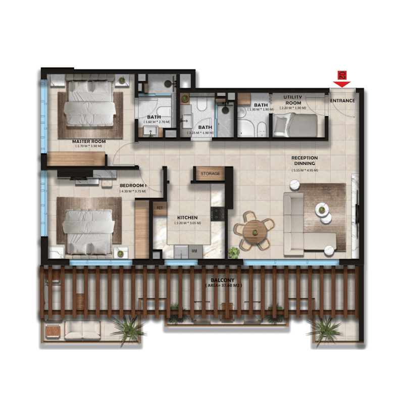 2 BR