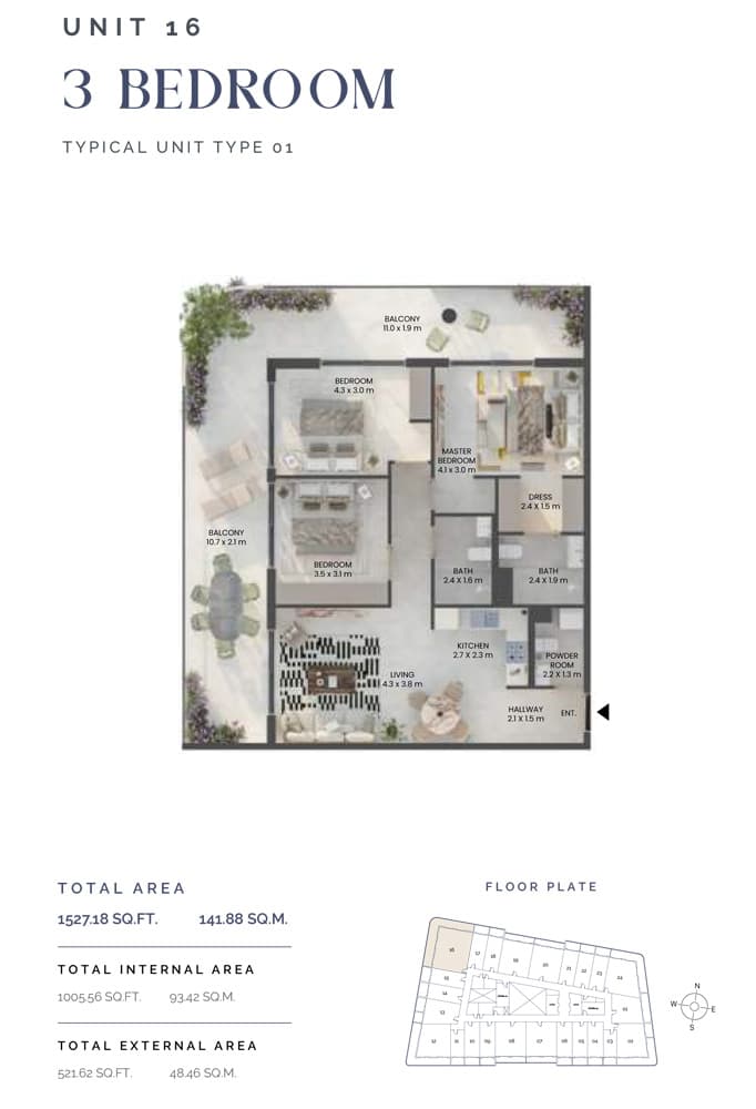 3 BR
