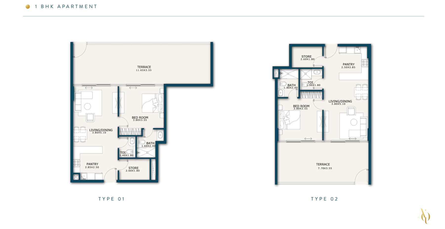 1 BR