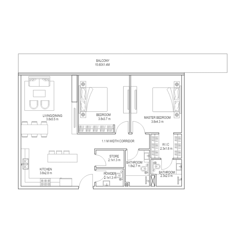 2 BR