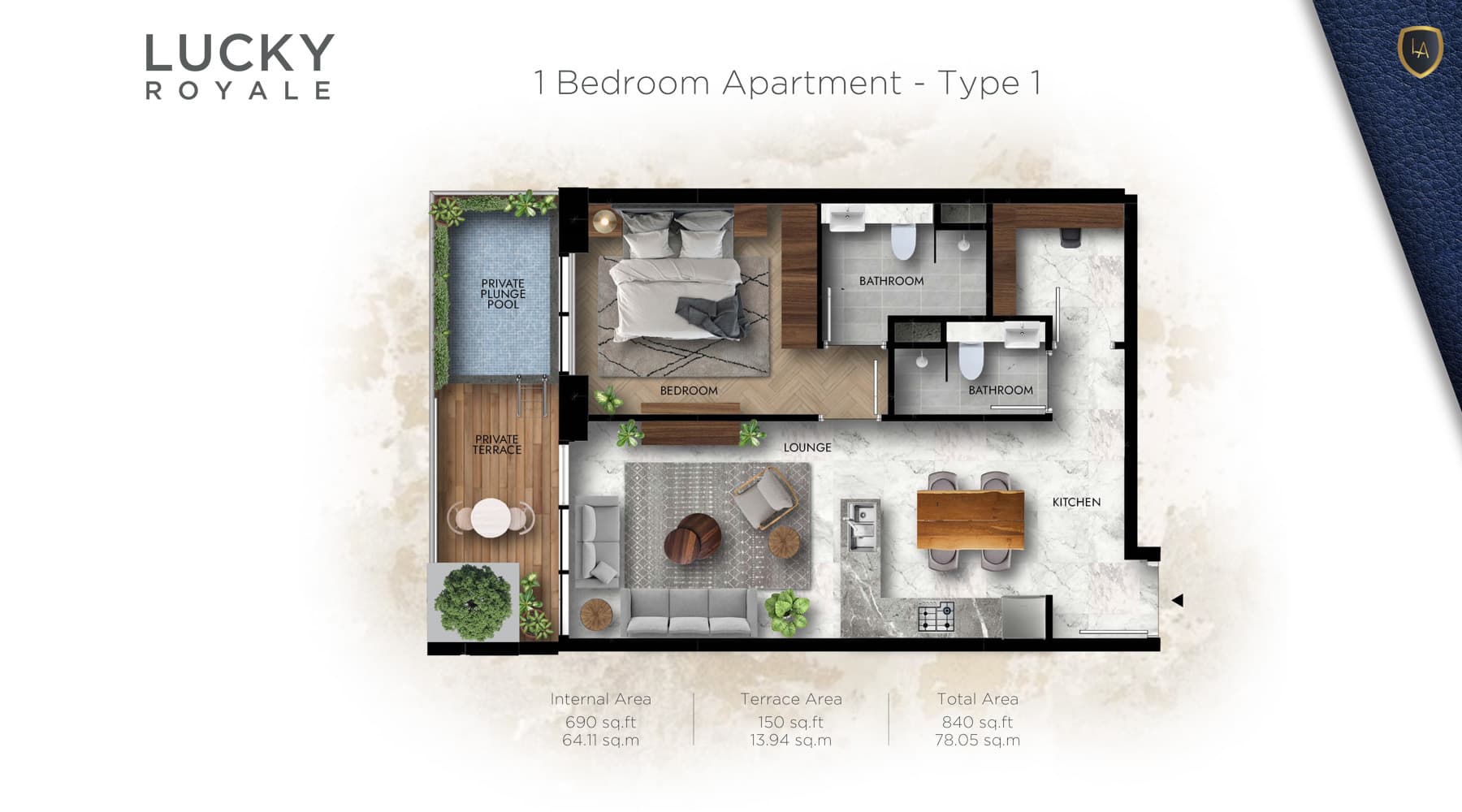 1 BR