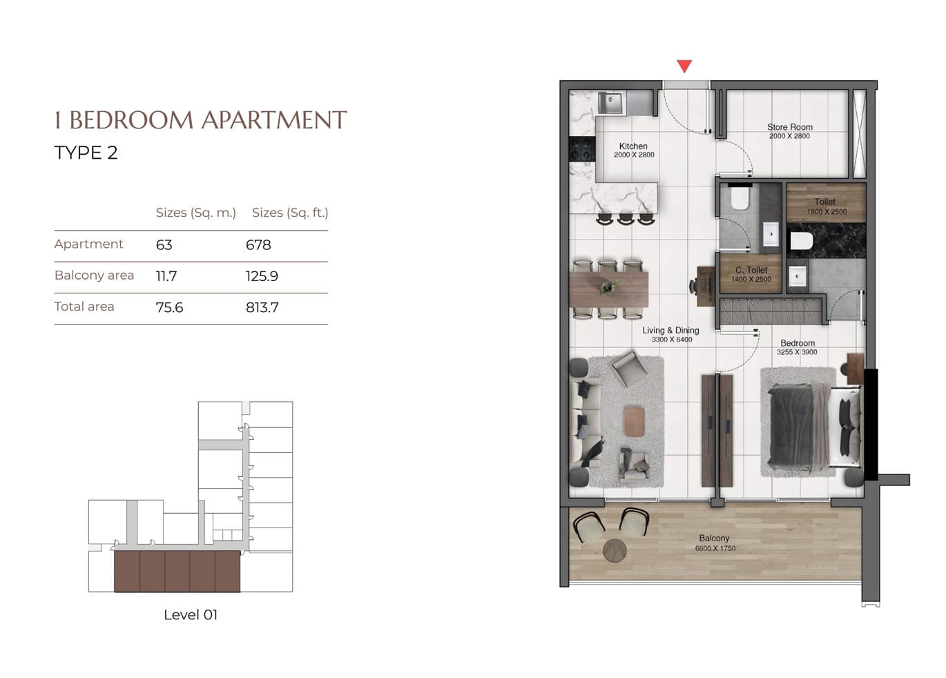 1 BR