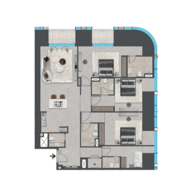 3 BR