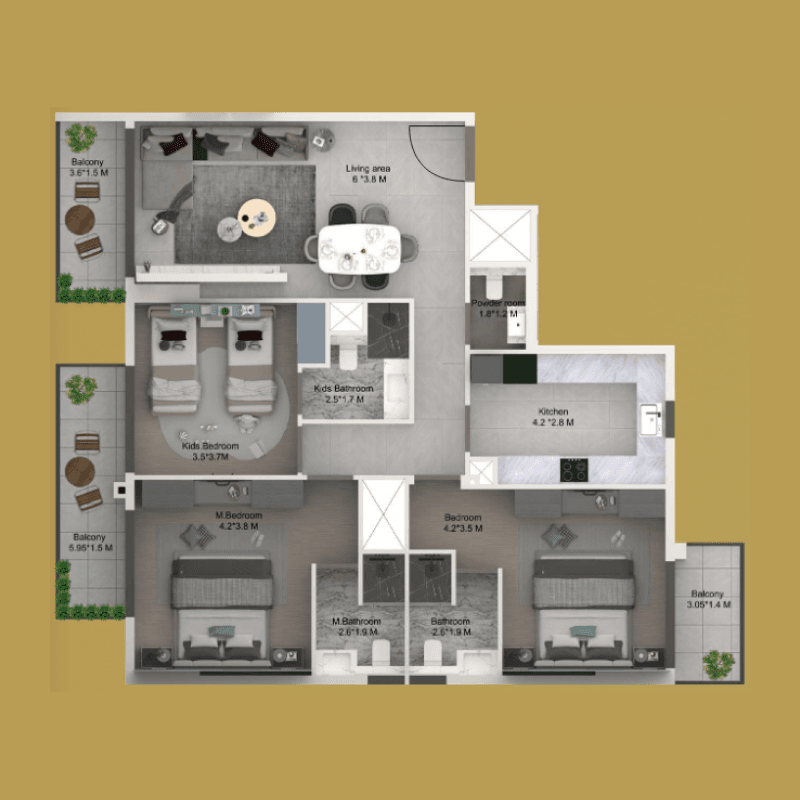 3 BR