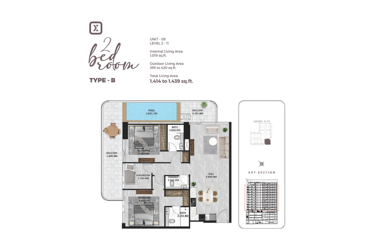 2 BR