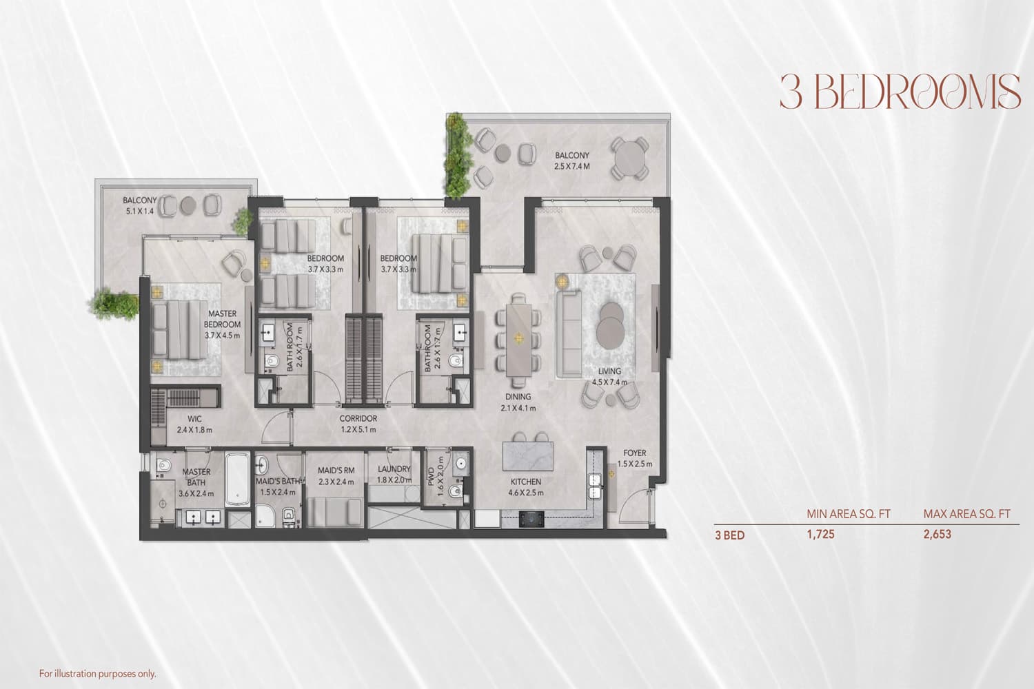 3 BR