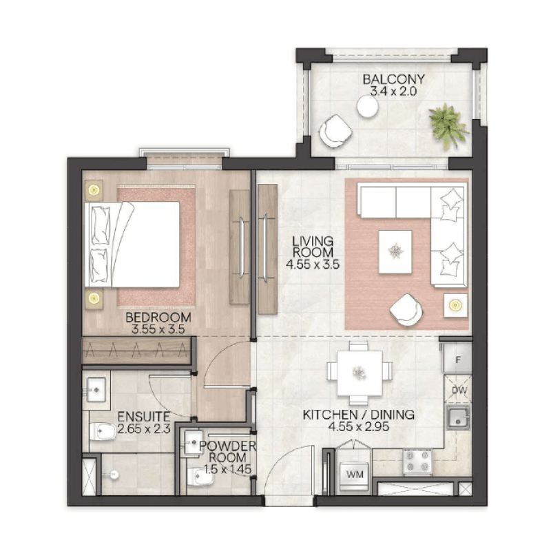 1 BR