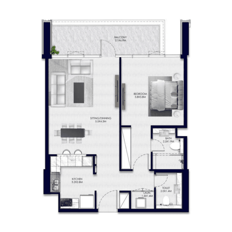 1 BR
