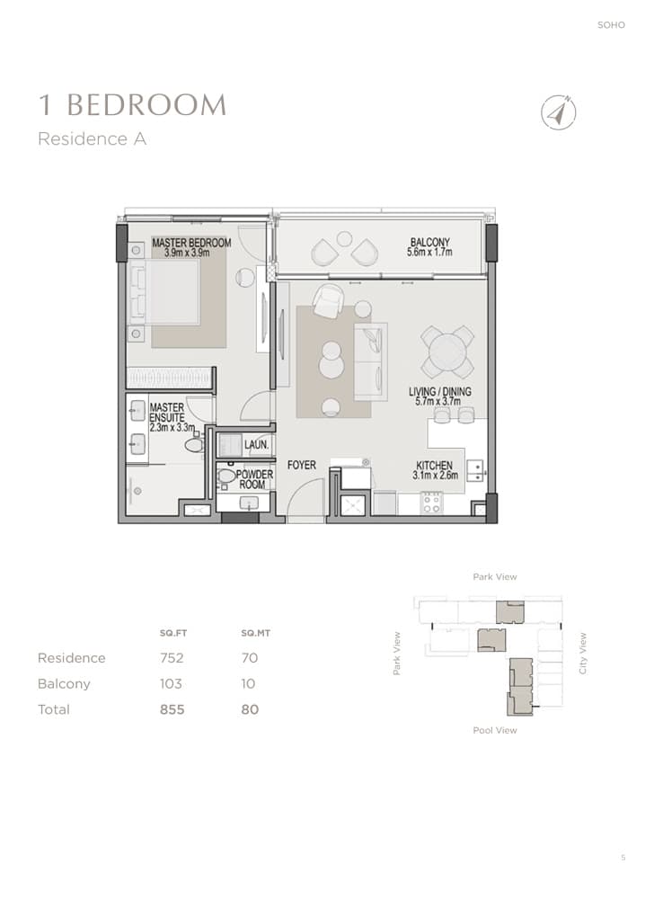 1 BR