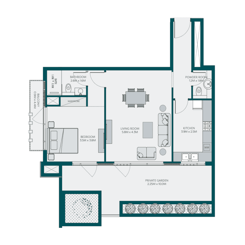 1 BR