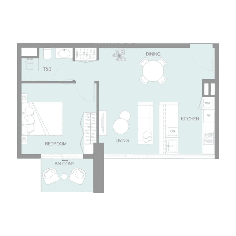 1 BR 