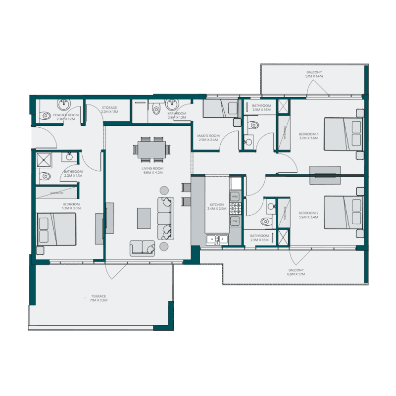 3 BR