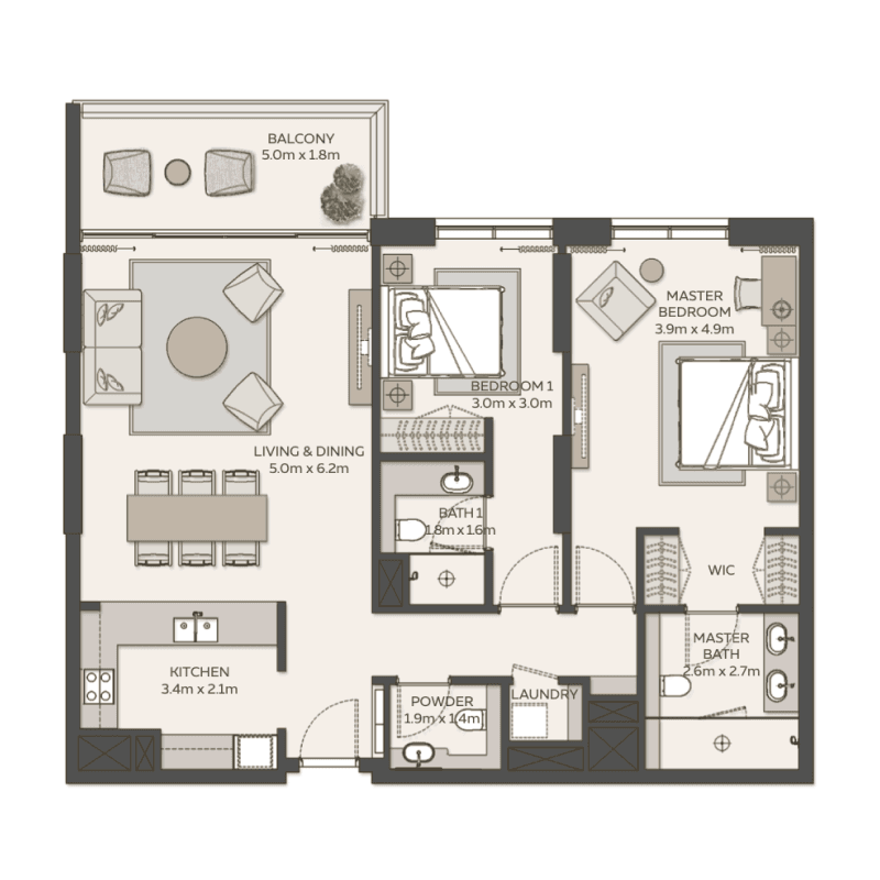 2 BR