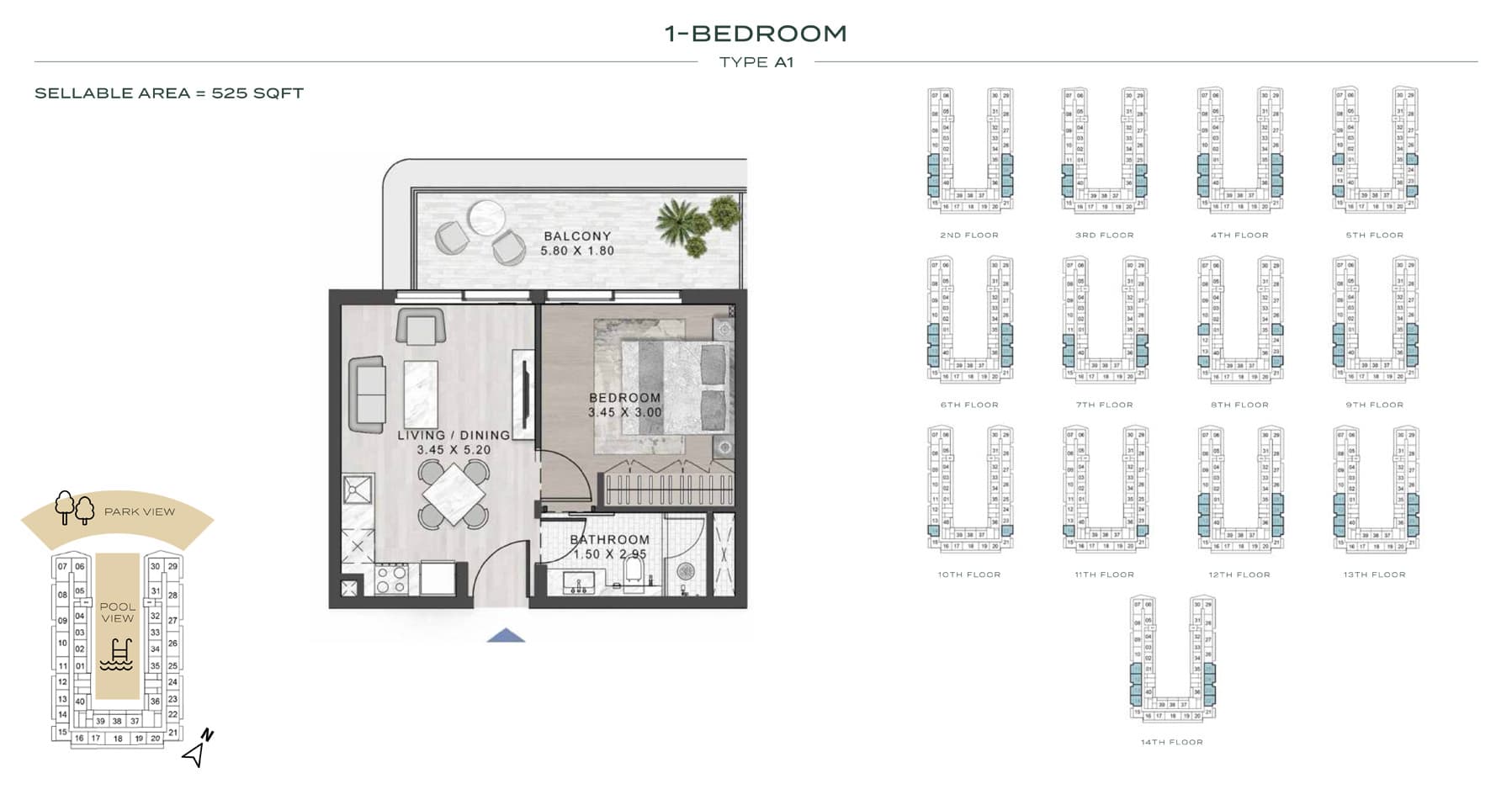 1 BR
