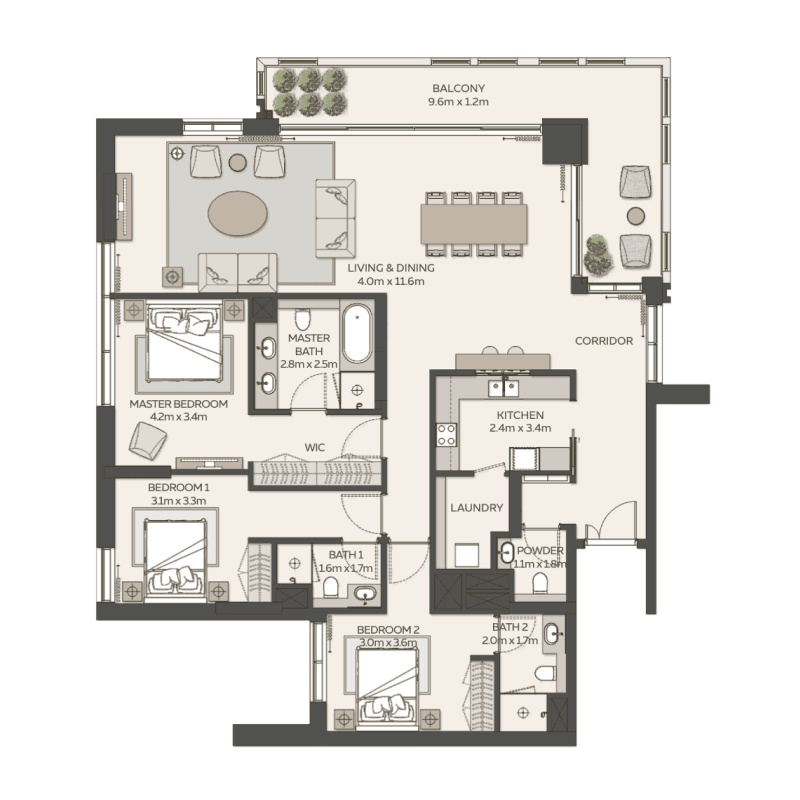 3 BR