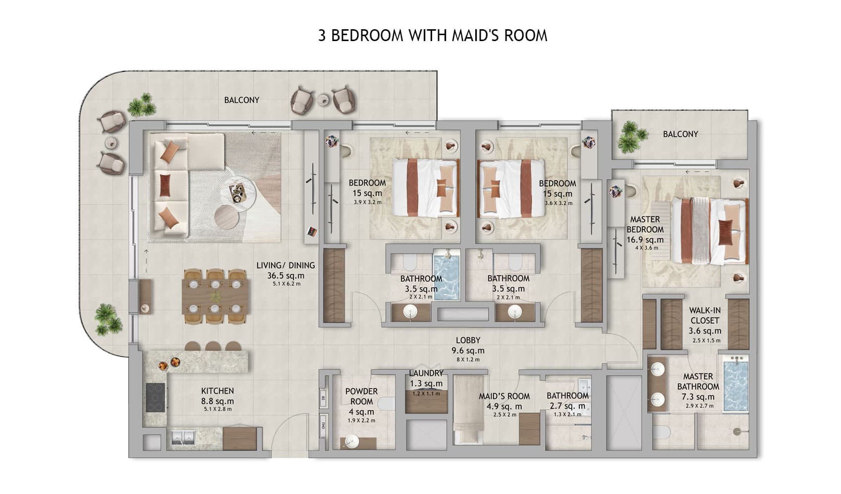 3 BR