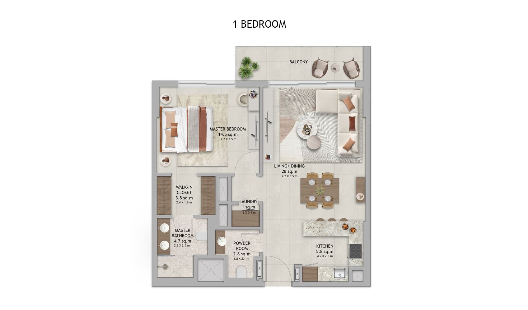 1 BR