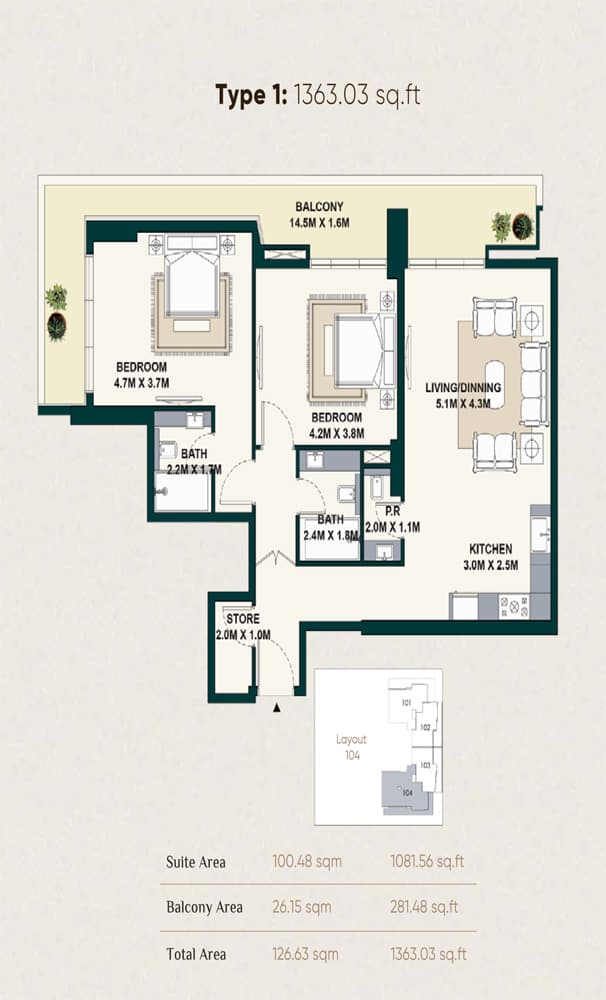 2 BR