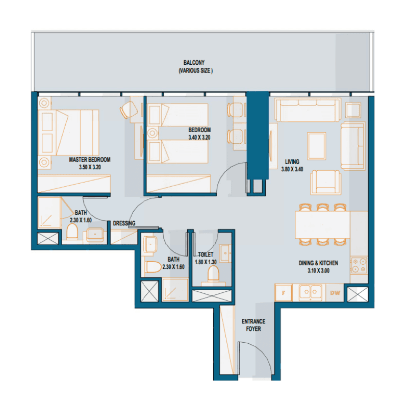 2 BR