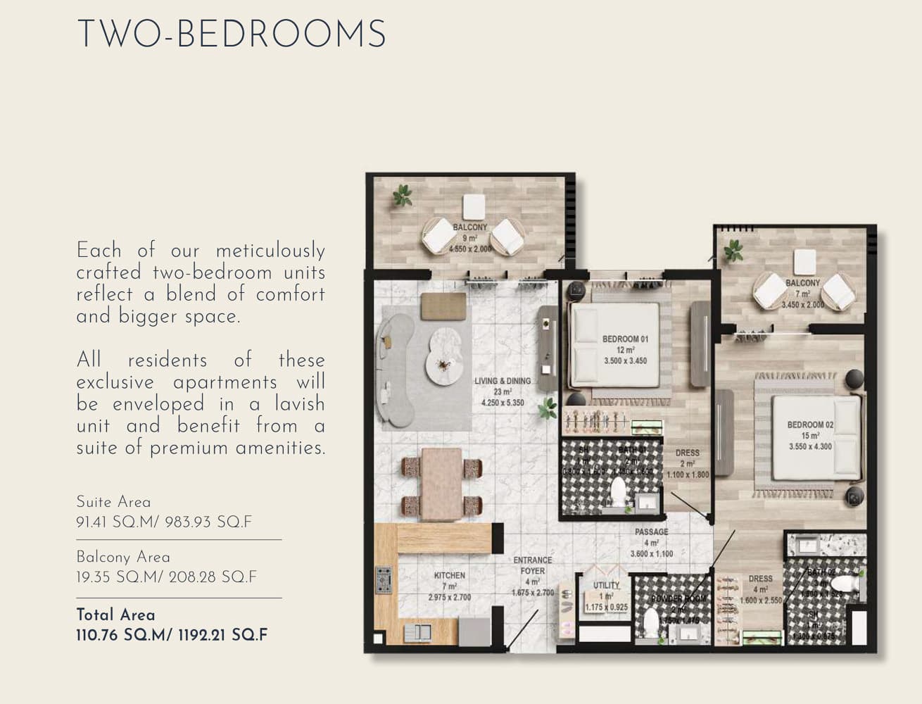2 BR