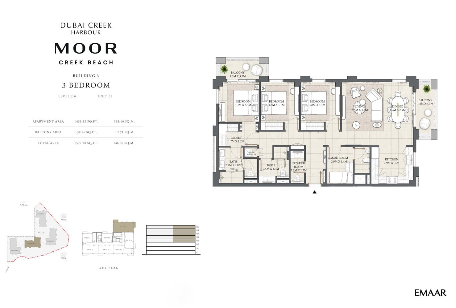 3 BR