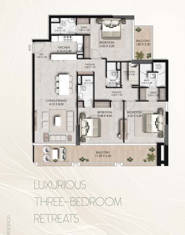 3 BR