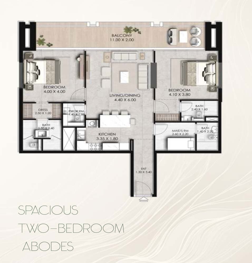 2 BR