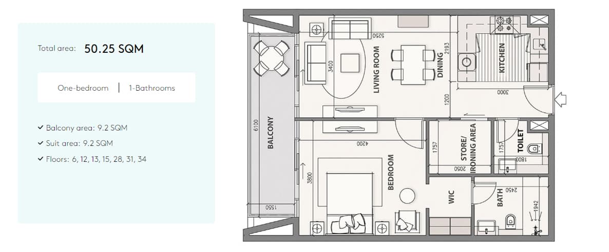 1 BR