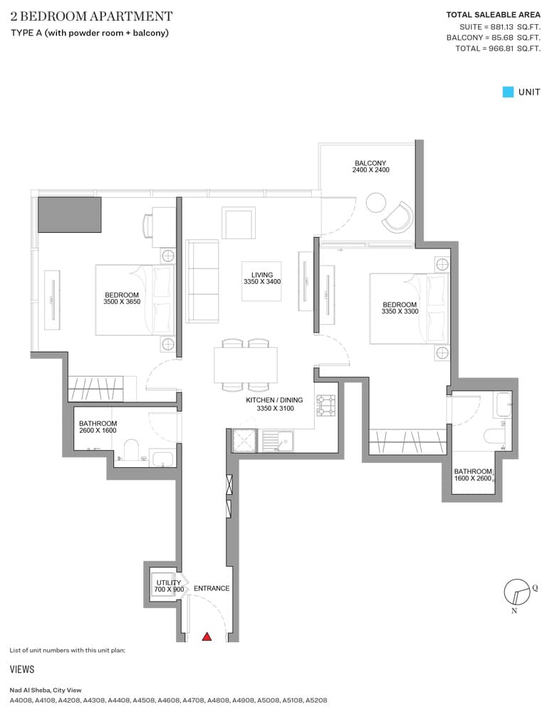 2 BR