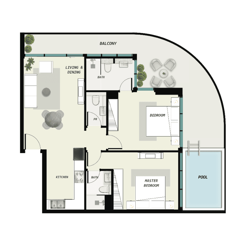 2 BR