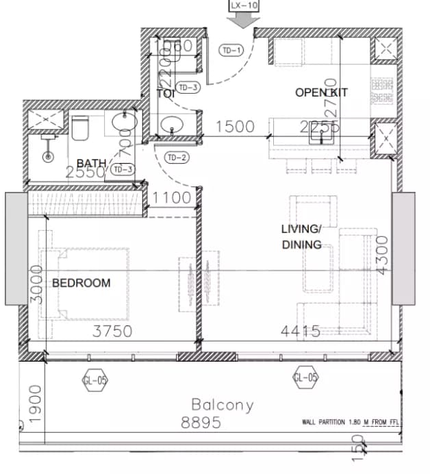1 BR