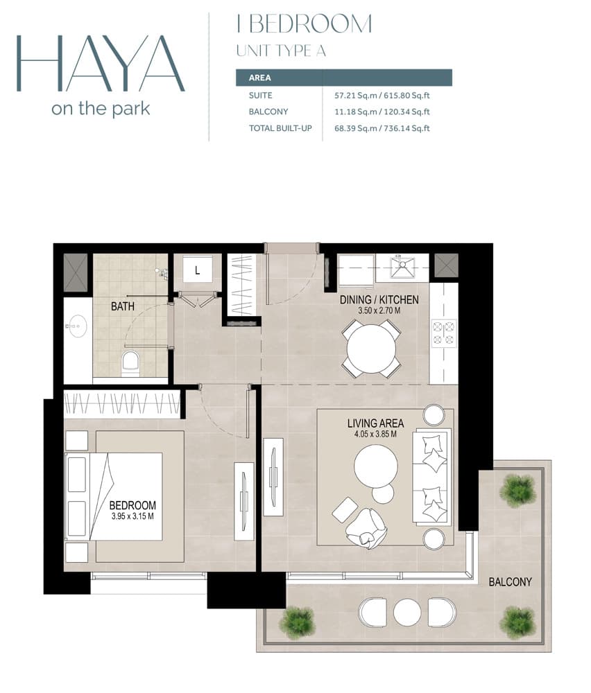 1 BR
