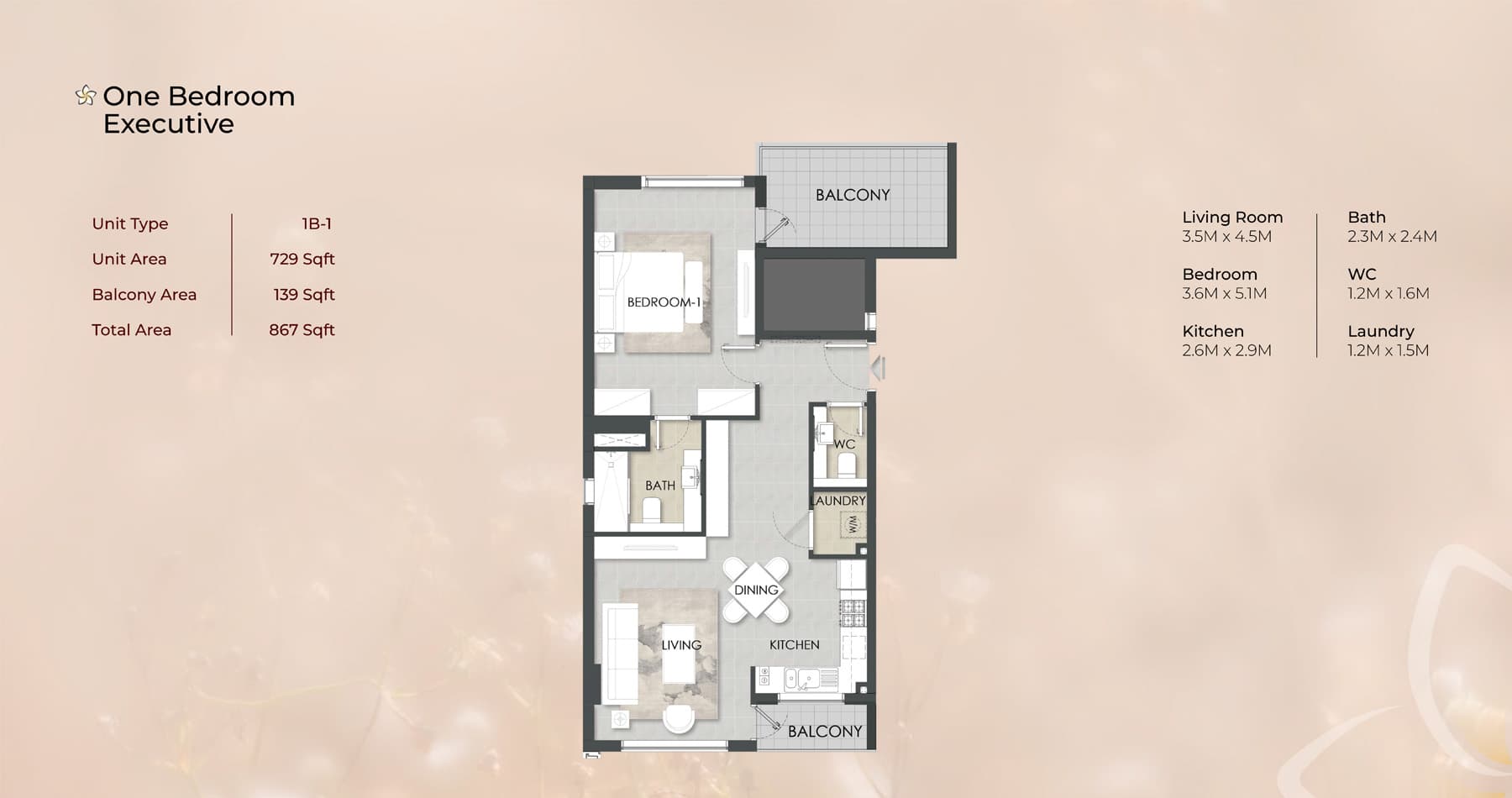 1 BR