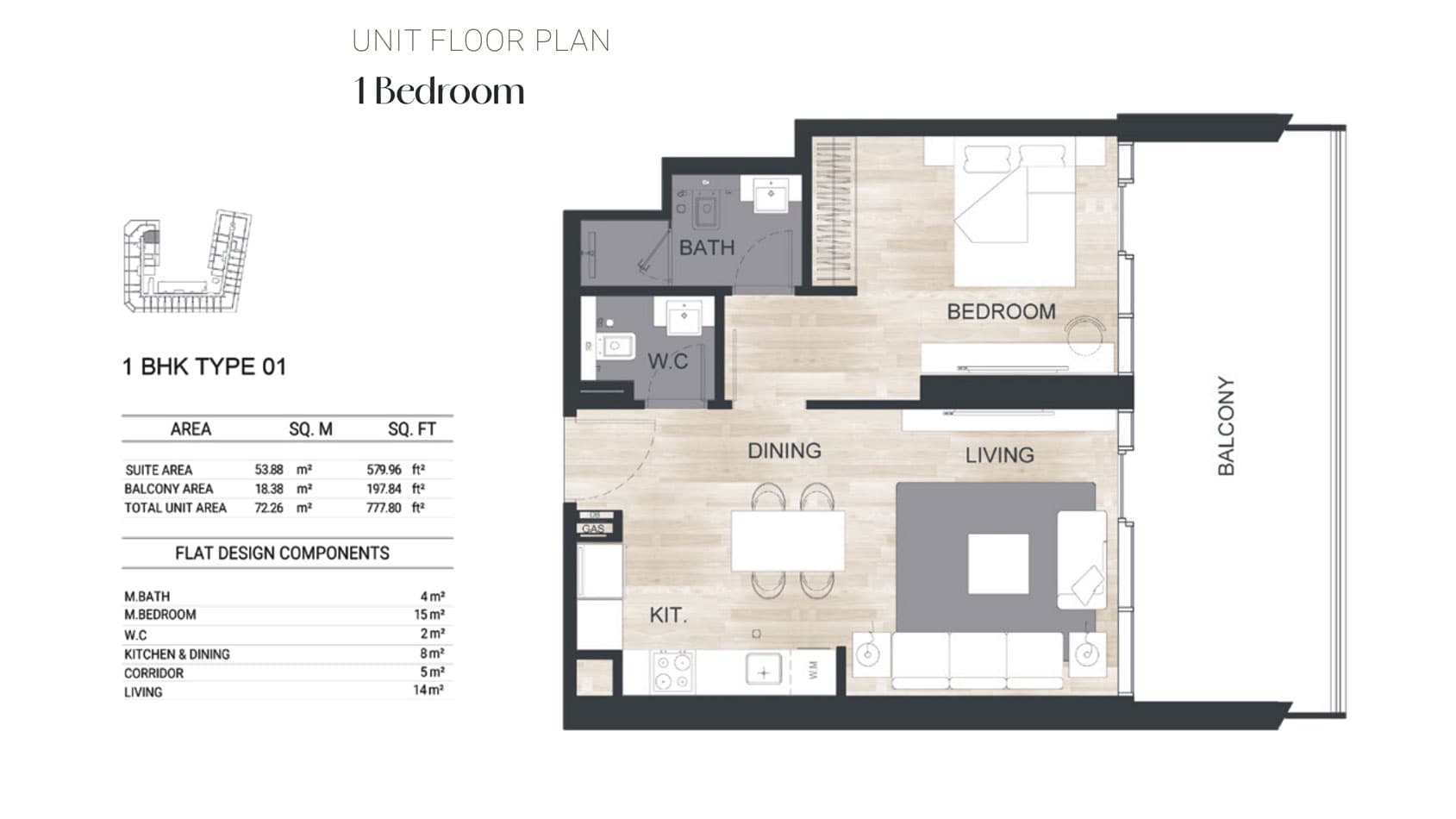 1 BR